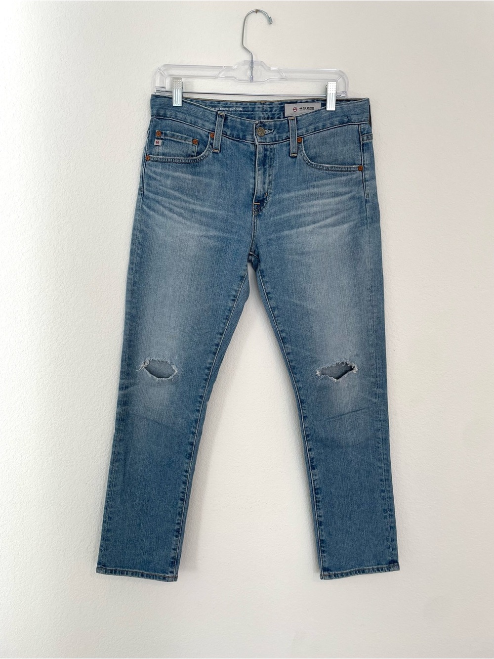 Ag Adriano Goldschmied Women's 26R Light Blue Straight Leg Jeans